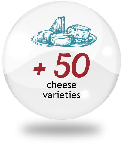 cercle verso 3d représantant un plateau de fromager